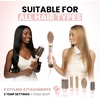 image:imageELLA BELLA 6 in 1 Professional Hot Air Styler amp Straightener Fast Drying  Powerful Hair Dryer Set  Styling Without Heat Damage Curling Volumizing Includes Protective Travel CasePink