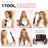 image:imageELLA BELLA 6 in 1 Professional Hot Air Styler amp Straightener Fast Drying  Powerful Hair Dryer Set  Styling Without Heat Damage Curling Volumizing Includes Protective Travel CaseBlackRose Gold
