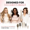 image:imageELLA BELLA 6 in 1 Professional Hot Air Styler amp Straightener Fast Drying  Powerful Hair Dryer Set  Styling Without Heat Damage Curling Volumizing Includes Protective Travel CaseChampagne