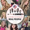 image:imageELLA BELLA 6 in 1 Professional Hot Air Styler amp Straightener Fast Drying  Powerful Hair Dryer Set  Styling Without Heat Damage Curling Volumizing Includes Protective Travel CaseBlackRose Gold