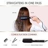 image:imageELLA BELLA Hair Straightening Brush Heated Straightener Brush Comb  Straightens in 1 Pass Ionic Technology for Healthier Hair Suitable for All Hair Types Heated Comb Design