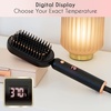 image:imageELLA BELLA Hair Straightening Brush Heated Straightener Brush Comb Transform Your Look in Seconds Suitable for Thick Hair Say Goodbye to Heat Damage