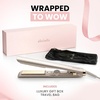 image:imageELLA BELLA Slimline Hair Straightener with Infrared 2in1 Curling  10 Temperature Settings Portable Compact Design 2in1 Straightening amp Curling Tool in One DeviceChampagne