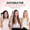 image:imageELLA BELLA Slimline Hair Straightener with Infrared 2in1 Curling  10 Temperature Settings Portable Compact Design 2in1 Straightening amp Curling Tool in One DeviceChampagne