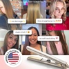 image:imageELLA BELLA Slimline Hair Straightener with Infrared 2in1 Curling  10 Temperature Settings Portable Compact Design 2in1 Straightening amp Curling Tool in One DeviceChampagne