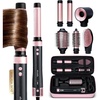 image:imageELLA BELLA 6 in 1 Professional Hot Air Styler Dual Voltage amp Straightener  Styling Without Heat Damage  Fast Drying Curling Volumizing amp Straightening Includes Travel Case