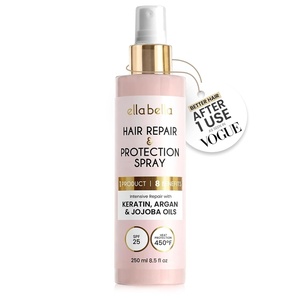 image:imageELLA BELLA Allin1 Heat Protectant Spray for Hair  UV Shield Repair  CrueltyFree Formula with Argan Oil Jojoba amp Keratin Protects and Nourishes All Hair Types from Root to Tip