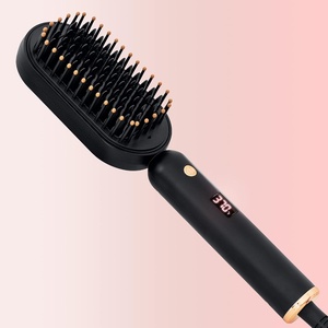 image:imageELLA BELLA Hair Straightening Brush Heated Straightener Brush Comb Transform Your Look in Seconds Suitable for Thick Hair Say Goodbye to Heat Damage