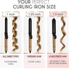 image:imageELLA BELLA Curling Iron 15 Professional Ceramic Wand All Hair Types  Professional Hair Curler  Transform Your Look in Seconds Say Goodbye to Heat Damage with Ceramic TechnologyBlackGold