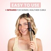 image:imageELLA BELLA Curling Iron 15 Professional Ceramic Wand All Hair Types  Professional Hair Curler  Transform Your Look in Seconds Say Goodbye to Heat Damage with Ceramic TechnologyBlackGold