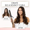 image:imageELLA BELLA Curling Iron 15 Professional Ceramic Wand All Hair Types  Professional Hair Curler  Transform Your Look in Seconds Say Goodbye to Heat Damage with Ceramic TechnologyBlackGold