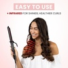 image:imageELLA BELLA Curling Iron 15 Professional Ceramic Wand All Hair Types  Professional Hair Curler  Transform Your Look in Seconds Say Goodbye to Heat Damage with Ceramic TechnologyBlack