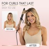 image:imageELLA BELLA Curling Iron 15 Professional Ceramic Wand All Hair Types  Professional Hair Curler  Transform Your Look in Seconds Say Goodbye to Heat Damage with Ceramic TechnologyBlackGold