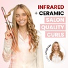 image:imageELLA BELLA Curling Iron 15 Professional Ceramic Wand All Hair Types  Professional Hair Curler  Transform Your Look in Seconds Say Goodbye to Heat Damage with Ceramic TechnologyChampagne