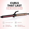 image:imageELLA BELLA Curling Iron 15 Professional Ceramic Wand All Hair Types  Professional Hair Curler  Transform Your Look in Seconds Say Goodbye to Heat Damage with Ceramic TechnologyBlackGold