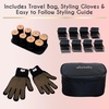 image:imageELLA BELLA Hot Rollers  Ultimate Styling Power for Short Medium amp Long Hair  Hot Hair Curlers  Rapid Heat Up Time  Includes Premium Travel Case Hair Clips amp Heatproof Gloves  BlackBronze