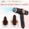 image:imageELLA BELLA Ionic Hair Dryer Black amp Heat Protectant Spray  Negative Ion Blow Dryer with Diffuser  Rapid Drying Intelligent Heat Control  Lightweight Low Noise  UV Shield Hair Care