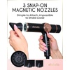 image:imageELLA BELLA Ionic Hair Dryer Dual Voltage with Diffuser  Blow Dryer Quiet  Negative Ion Technology Intelligent Heat Control amp Rapid Drying Speeds Low Noise Lightweight Suitable All Hair Types