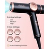 image:imageELLA BELLA Ionic Hair Dryer Dual Voltage with Diffuser  Blow Dryer Quiet  Negative Ion Technology Intelligent Heat Control amp Rapid Drying Speeds Low Noise Lightweight Suitable All Hair Types