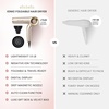 image:imageELLA BELLA Ionic Hair Dryer Foldable with Diffuser Perfect for Travel  Negative Ion Blow Dryer Intelligent Heat Control amp Rapid Drying Lightweight Low Noise TechnologyChampagne