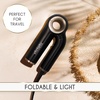 image:imageELLA BELLA Ionic Hair Dryer Foldable with Diffuser Perfect for Travel  Negative Ion Blow Dryer Intelligent Heat Control amp Rapid Drying Lightweight Low Noise TechnologyBlack