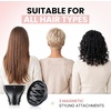 image:imageELLA BELLA Ionic Hair Dryer Foldable with Diffuser Perfect for Travel  Negative Ion Blow Dryer Intelligent Heat Control amp Rapid Drying Lightweight Low Noise TechnologyChampagne