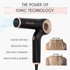 image:imageELLA BELLA Ionic Hair Dryer Foldable with Diffuser Perfect for Travel  Negative Ion Blow Dryer Intelligent Heat Control amp Rapid Drying Lightweight Low Noise TechnologyBlack