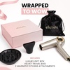 image:imageELLA BELLA Ionic Hair Dryer Foldable with Diffuser Perfect for Travel  Negative Ion Blow Dryer Intelligent Heat Control amp Rapid Drying Lightweight Low Noise TechnologyChampagne