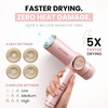 image:imageELLA BELLA Ionic Hair Dryer with Diffuser  Negative Ion Blow Dryer Quiet  ProfessionalGrade Blow Dryer Intelligent Heat Control amp Rapid Drying Lightweight Low Noise All Hair TypesPink