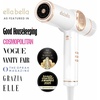 image:imageELLA BELLA Ionic Hair Dryer with Diffuser  Negative Ion Blow Dryer Quiet  ProfessionalGrade Blow Dryer Intelligent Heat Control amp Rapid Drying Lightweight Low Noise All Hair TypesWhite