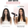 image:imageELLA BELLA Ionic Hair Dryer with Diffuser  Negative Ion Blow Dryer Quiet  ProfessionalGrade Blow Dryer Intelligent Heat Control amp Rapid Drying Lightweight Low Noise All Hair TypesBlack