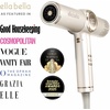 image:imageELLA BELLA Ionic Hair Dryer with Diffuser  Negative Ion Blow Dryer Quiet  ProfessionalGrade Blow Dryer Intelligent Heat Control amp Rapid Drying Lightweight Low Noise All Hair TypesChampagne
