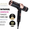 image:imageELLA BELLA Ionic Hair Dryer with Diffuser  Negative Ion Blow Dryer Quiet  ProfessionalGrade Blow Dryer Intelligent Heat Control amp Rapid Drying Lightweight Low Noise All Hair TypesBlack
