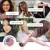 image:imageELLA BELLA Ionic Hair Dryer with Diffuser  Negative Ion Blow Dryer Quiet  ProfessionalGrade Blow Dryer Intelligent Heat Control amp Rapid Drying Lightweight Low Noise All Hair TypesPink