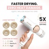 image:imageELLA BELLA Ionic Hair Dryer with Diffuser  Negative Ion Blow Dryer Quiet  ProfessionalGrade Blow Dryer Intelligent Heat Control amp Rapid Drying Lightweight Low Noise All Hair TypesWhite