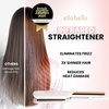 image:imageELLA BELLA Titanium Flat Iron Hair Straightener Large with Infrared  Professional Straightening Iron for Women  Digital Display for Accurate Temperature Control Good Housekeeping FeaturedWhite