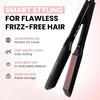 image:imageELLA BELLA Titanium Flat Iron Hair Straightener Large with Infrared  Professional Straightening Iron for Women  Digital Display for Accurate Temperature Control Good Housekeeping FeaturedBlack
