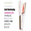 image:imageELLA BELLA Titanium Flat Iron Hair Straightener Large with Infrared  Professional Straightening Iron for Women  Digital Display for Accurate Temperature Control Good Housekeeping FeaturedWhite