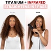 image:imageELLA BELLA Titanium Flat Iron Hair Straightener Large with Infrared  Professional Straightening Iron for Women  Digital Display for Accurate Temperature Control Good Housekeeping FeaturedBlack