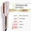 image:imageELLA BELLA Titanium Flat Iron Hair Straightener Large with Infrared  Professional Straightening Iron for Women  Digital Display for Accurate Temperature Control Good Housekeeping FeaturedChampagne