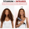 image:imageELLA BELLA Titanium Flat Iron Hair Straightener Large with Infrared  Professional Straightening Iron for Women  Digital Display for Accurate Temperature Control Good Housekeeping FeaturedDark Grey  Purple