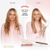 image:imageELLA BELLA Titanium Flat Iron Hair Straightener Large with Infrared  Professional Straightening Iron for Women  Digital Display for Accurate Temperature Control Good Housekeeping FeaturedWhite