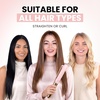 image:imageELLA BELLA Titanium Flat Iron Hair Straightener Slim with Infrared  Professional Straightening Iron for Women  Digital Display for Accurate Temperature Control Good Housekeeping FeaturedPink