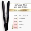 image:imageELLA BELLA Titanium Flat Iron Hair Straightener Slim with Infrared  Professional Straightening Iron for Women  Digital Display for Accurate Temperature Control Good Housekeeping FeaturedBlack
