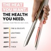 image:imageELLA BELLA Titanium Flat Iron Hair Straightener Slim with Infrared  Professional Straightening Iron for Women  Digital Display for Accurate Temperature Control Good Housekeeping FeaturedChampagne
