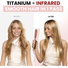 image:imageELLA BELLA Titanium Flat Iron Hair Straightener Slim with Infrared  Professional Straightening Iron for Women  Digital Display for Accurate Temperature Control Good Housekeeping FeaturedPink