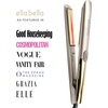 image:imageELLA BELLA Titanium Flat Iron Hair Straightener Slim with Infrared  Professional Straightening Iron for Women  Digital Display for Accurate Temperature Control Good Housekeeping FeaturedChampagne