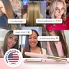 image:imageELLA BELLA Titanium Flat Iron Hair Straightener Slim with Infrared  Professional Straightening Iron for Women  Digital Display for Accurate Temperature Control Good Housekeeping FeaturedPink