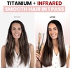 image:imageELLA BELLA Titanium Flat Iron Hair Straightener Slim with Infrared  Professional Straightening Iron for Women  Digital Display for Accurate Temperature Control Good Housekeeping FeaturedChampagne