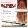 image:imageELLA BELLA Titanium Flat Iron Hair Straightener Slim with Infrared  Professional Straightening Iron for Women  Digital Display for Accurate Temperature Control Good Housekeeping FeaturedChampagne